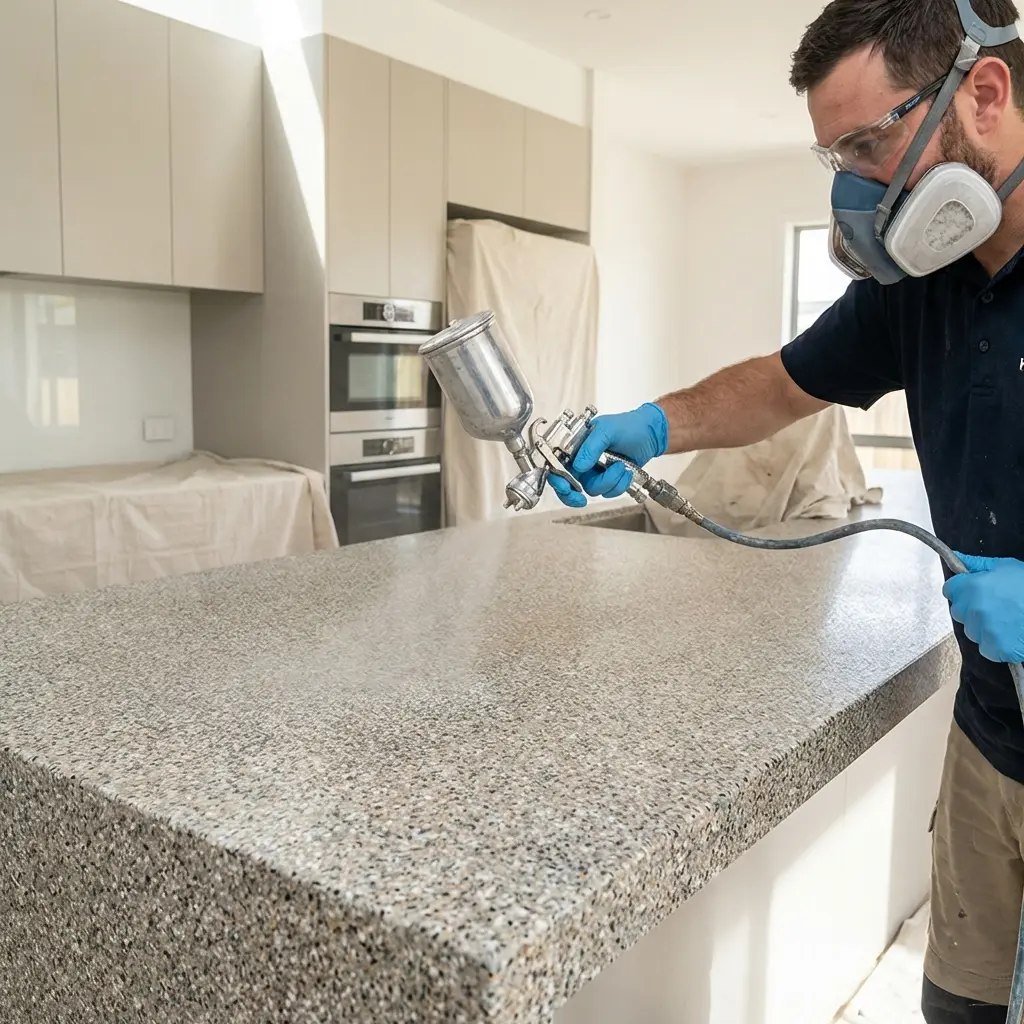 Kitchen Countertop Refinishing Result